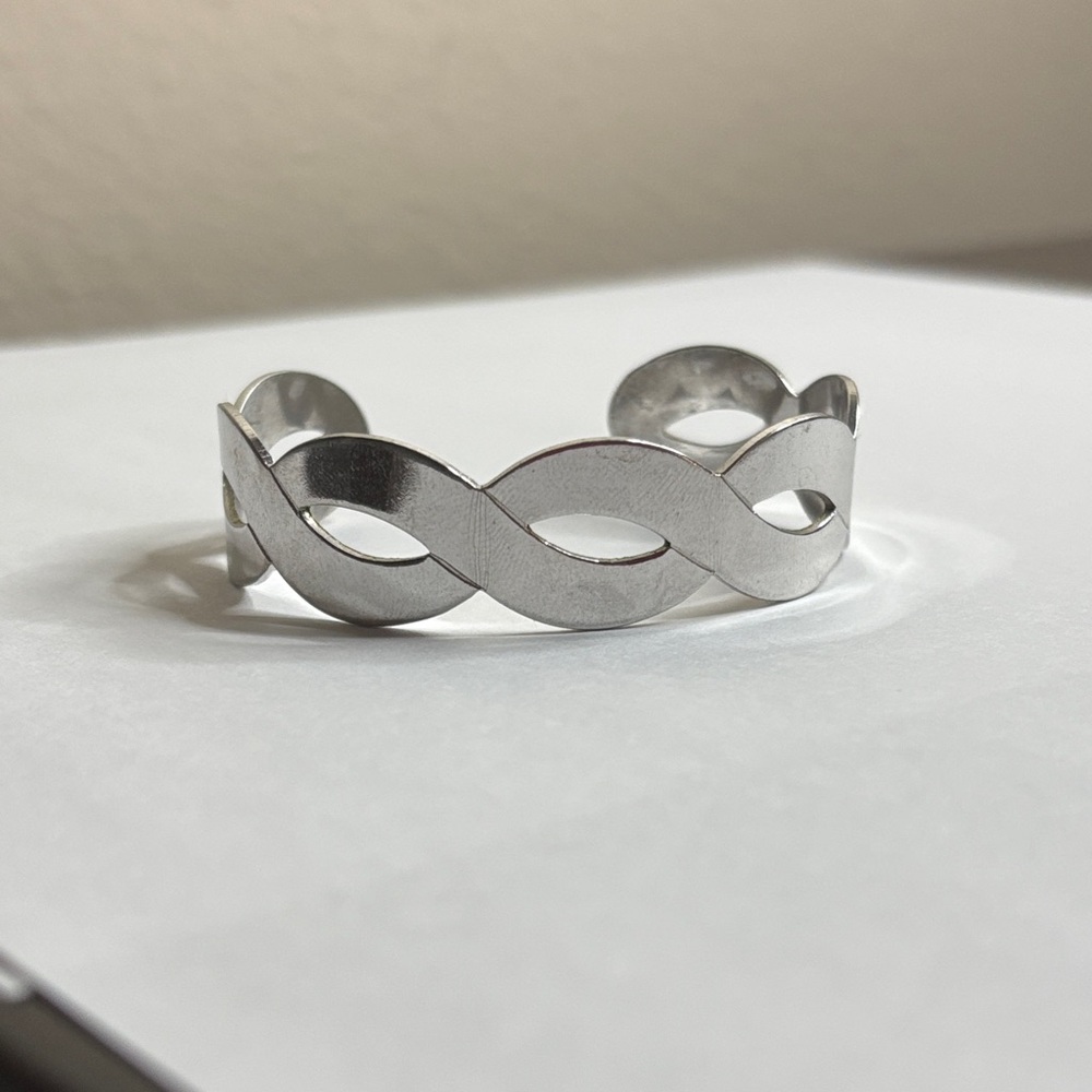 Stainless Steel Infinity Cuff Bracelet - Women Jewelry